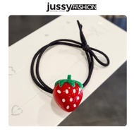 Chùm Dây Buộc Tóc Trái Dâu Dễ Thương Nhiều Màu Hot Trend Jussy Official Kiểu Buộc Tóc Hàn Quốc Cho N