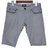 (32) IZZUE Men's Light Gray Denim Cut off Shorts