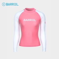 BARREL WOMEN SUNSET EVE RASH GUARD PINK/WHITE - เสื้อรัชการ์ด ชุดว่ายน้ำแขนยาว ชุดว่ายน้ำผู้หญิง-3WT