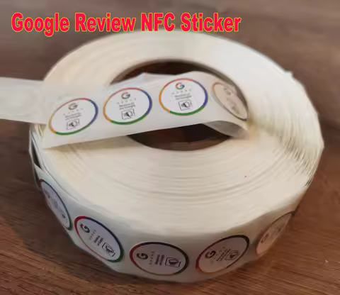 10/30Pcs Waterproof Google Review Stickers 504Bytes NFC215 Chip NFC Tap Review Sticker Boost Your Re
