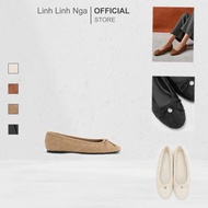 Ivette Woven Bow Ballet Flats - CK1-С70900563 Genuine full bill