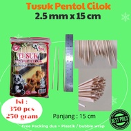 Cilok pentol skewer 2.5 mm x 15 cm contains 350 pcs / cilok skewer, bamboo skewer, takoyaki skewer, 