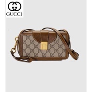 LV_ Bags Gucci_ Bag 614368 Mini with buckle Men Messenger Crossbody Shoulder Busines 8SGE