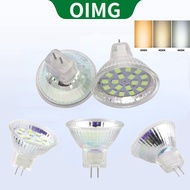 OIMG AC/DC Mini LED Spotlight Halogen Bulbs - Warm White (2W/3W) MR11/GU4/2835