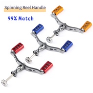 CNC Metal Double Handle Spinning Reel Grip & Balance Bar Parts