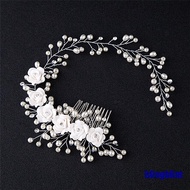 Luxurious Wedding Jewelry for Hair Comb Pearl Bride Handmade Accessory GY9T