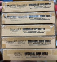 最後一套 6盒 龍珠 激鬥 Premium 1-5 + Binder Set Carddass 咭 卡