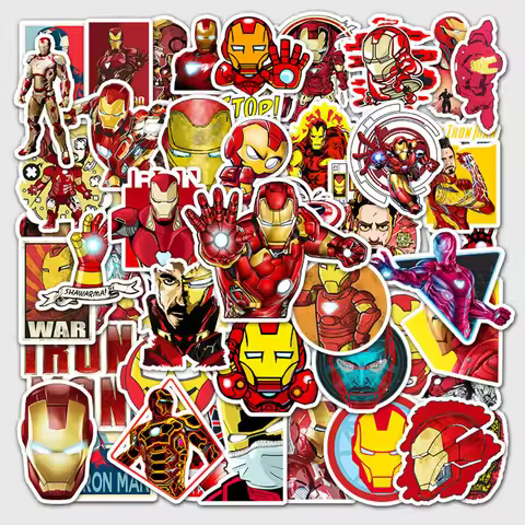 10/30/52PCS Disney Marvel Avengers Iron Man Stickers DIY Guitar Laptop Luggage Skateboard Graffiti D