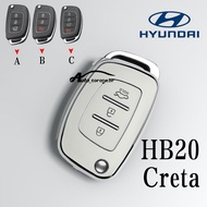 Hyundai HB20/Creta Hyundai Car Key Cover Case Hyundai HB20 Folding Key