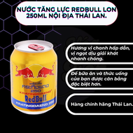 1 Thùng 24 Lon Nước Ngọt Tăng Lực Redbull Lon 250ml Nội Địa Thái Lan.