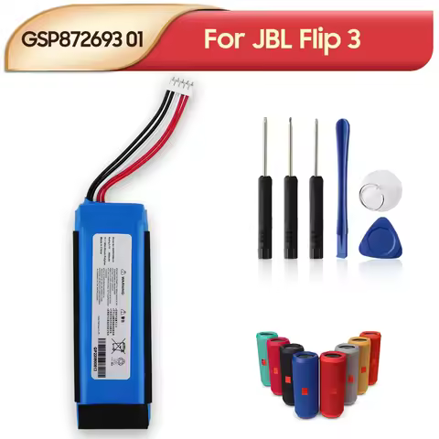 New Replacement Battery GSP872693 01 For JBL Flip 3 Flip3 Portable Bluetooth Speaker Rechargeable ba