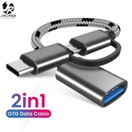 2in1 Usb 3.0 Hub OTG Type C &amp; Micro Usb High Speed Original Grade A Converter Adapter data Transfer Connection Flashdisk To Hp Handphone Mouse Controller Game Mobile Pc Laptop Converter