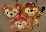香港迪士尼樂園達菲雪莉玫八達通斜背包化妝袋hong  kong Disneyland duffy shelliemay bag