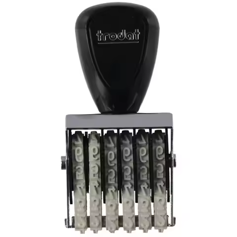 DIY 4,6 or 8 Digit Number Number Stamp Personalized Changeable Roller Stamps Business Stamps Office