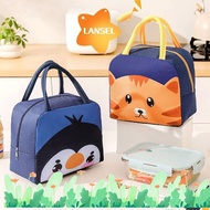 LANSEL Insulated Lunch Box Bags, Thermal Bag  Cloth Cartoon Lunch Bag, Convenience Portable Thermal Lunch Box Accessories Tote Food Small Cooler Bag