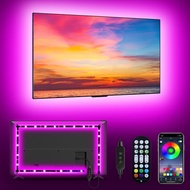 RGB LED TV Backlight Strip USB Powered Smart App Control Music Sync Multi-Color Lighting 9.84 Feet S