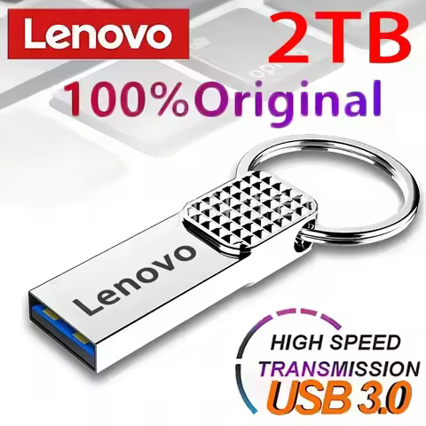 Lenovo USB 2TB 512GB USB Flash Drive Metal USB 3.0 Pen Drive Key 1TB Type C High Speed Pendrive 128g
