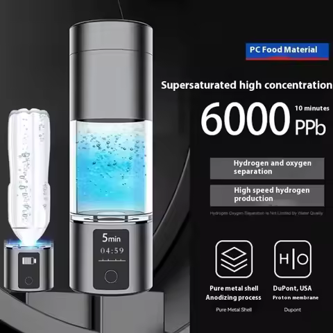 2025 New Hydrogen Water Generator H2 Hydrogen Water Cup Portable Rich Hydrogen Water Bottle