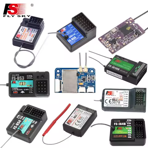 Flysky RC Receiver Compatible with Flysky Transmitter FS-GR3E FS-A6 FS-R6B FS-X6B FS-iA6 FS-iA6B FS-