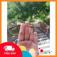 Fashionable round eye metal eyeglass frames D15 suitable for both men and women with square, long, a