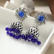 Vintage Brass Golden-plated Earrings Handmade Earrings Bohemian Style Earrings Bell Earrings Bead Ea