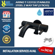 [Climate Voucher] Arino Lever Handle Two Way Tap Stainless Steel Matte Black T-1231SS / T-1231SS-MB