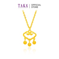 TAKA Jewellery 999 Pure Gold Cloud Rain Necklace - 5G Gold Generation