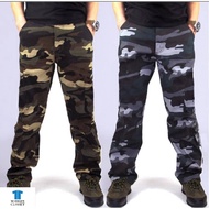 WB Kids ARMY Long Slack Pant High Quality Unisex (1Y - 12Y) - 2 Colors Seluar Askar Budak Celoreng