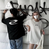 Basement XX1091 Genuine Korean High Pound Y2K Pull Back Dart Pattern e Wide Version Short T (OVERSIZ