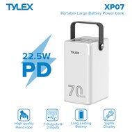 TYLEX XP07 70000mAh PowerBank 22.5W Fast Charge 7 Outputs & 2 Inputs