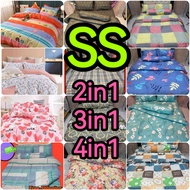 SUPER SINGLE Cotton Fitted Bedsheet&amp;Comforter Set / Cadar&amp;Selimut Set / 床单&amp;被单套装