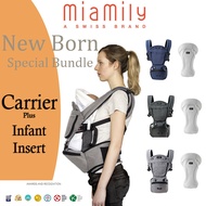 SG Seller * New Born Bundle for Award Winning Baby Carrier MiaMily Hipster Plus 3D + Infant Carrier