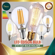 Edison Bulb LED Bulb 4W 40W C35 E14 / E27 LED Candle Bulb LED Edison Filament Bulb Edison Candle Lig
