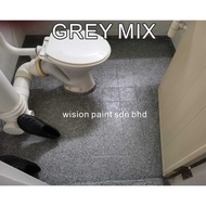 GREY MIX FLAKE ( FULL SET ) Epoxy Flake Coating Set • Refurnishing Floor • No Hacking • Waterproofing/ Free Tool