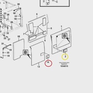 VOE14508850,VOE 14508854,CAB DOOR LOCK LATCH  EC135B, EC140B, EC140C, EC160B, EC160C, EC180B, EC180C