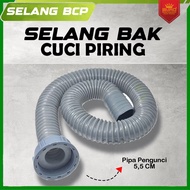 Sink Drain Hose BCP Threaded Drain Hose/ 1.5 meters 90 CM