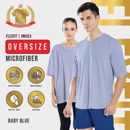 888co FlexFit Microfiber T shirt Oversize Baju Jersey Oversize Lelaki Perempuan Baby Blue