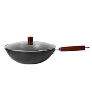 全城熱賣 - 炒餸鍋傳統鐵鍋老式炒鍋家用不沾鍋無塗層瓦斯爐適用 炒鍋