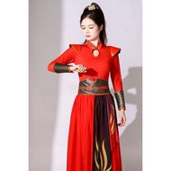 Drum Costume Female Festive Volume Drum Stage Costume Fan Dance Costume Atmospheric Ancient Costume 