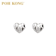 POH KONG 375/9K White Gold Heart Earrings