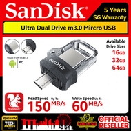 [12BUY] Sandisk Ultra Dual Drive m3.0 USB Flash Drive 16GB 32GB 64GB 128GB DD3