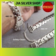 Ready Stock | 925 纯银 男款手链 | Original 925 Silver Bracelet Bangle 480 TPsc For Men | Gelang Tangan Lelaki Perak 925