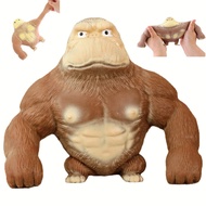 YJHWLF Stretchy Glue-Sand Filled Rubber Gorilla, Latex Gorilla Soft Decompression Doll Toy,Squishy M
