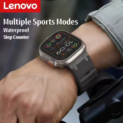 Lenovo T900 Ultra Smart Watch Men 49mm Series 9 AMOLED Screen NFC Compass Waterproof For Apple Watch
