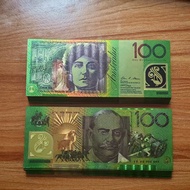high-quality 20~100pcs Australia Dollars Plastic 100 AUD 100 Dollars Bills Gold Foil Banknotes For C
