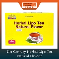 21st Century Herbal Lipo Tea Natural Flavour | 24 Teabags | Exp 01/2026