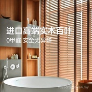 Roller Blind Circulation French New Style Solid Wood Log Style Shading 2025 Medieval Curtain Wood Lo