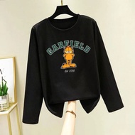 Women's Long Sleeve T-Shirt KS1281 Size XS SML XL 2XL 3XL 4XL 5XL-Garfield