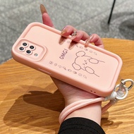 Case For Samsung A12 4G A12 5G F12 M12 Phone Dog Cat Three-Color Silicone Name Hanging Shockproof