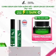 [Combo Serum to Reduce Dark Circles + Eyelash Lengthening Serum] - DAILY EFFECT (15g + 5g)